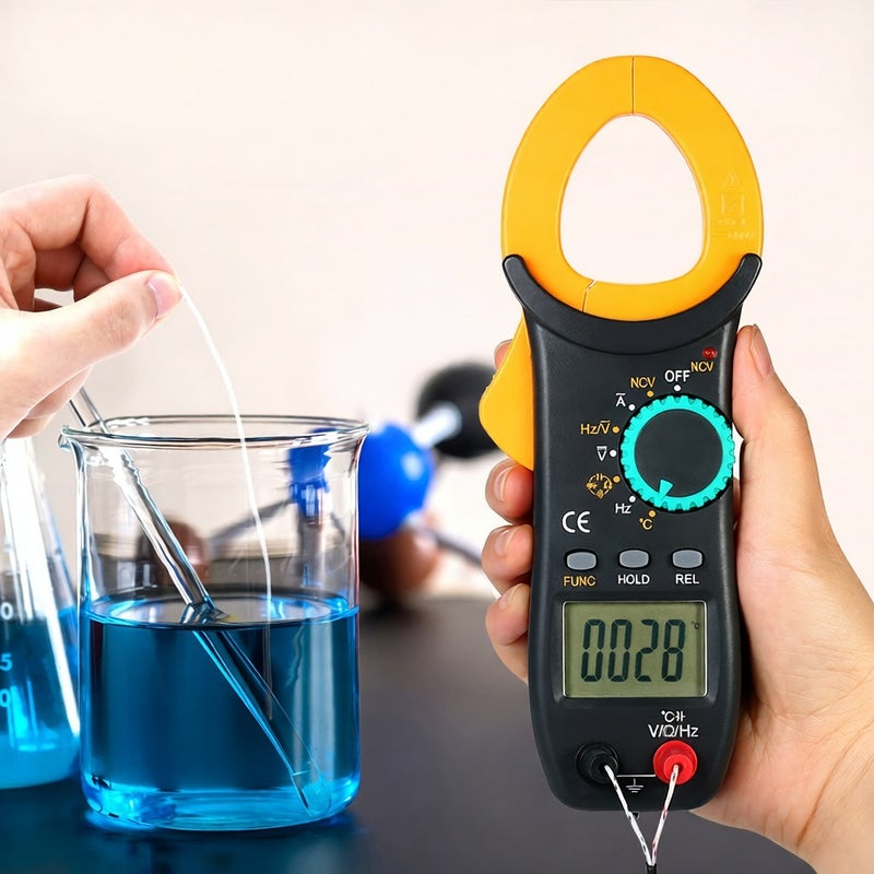 NJTY Digital Clamp Meter 4000 Counts Auto Range Multimeter with NCV Test AC/DC Voltage AC Current Portable Handheld Multimeter LCD Diaplay Measuring Resistance Capacitance Frequency Continuity Diode - Image 5