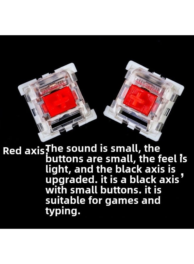 OUTEMU/High Special Axis Mechanical Keyboard Axis Switch Green Axis Black Axis Tea Red Mute Axis Guest Hot Plug-Color:High Red Axis - Image 1