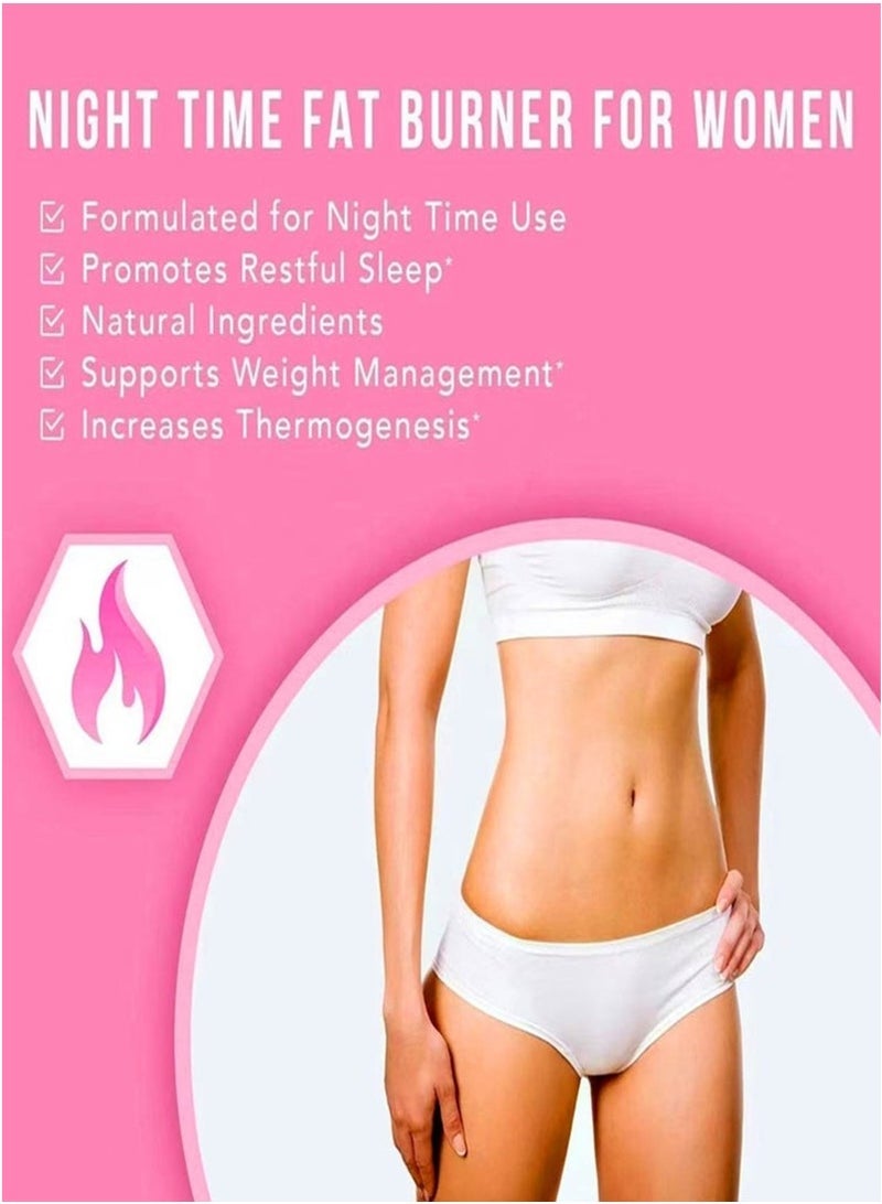 أوشن 60 كبسولة ليلية لحرق الدهون | مع مستخلص الفاصوليا البيضاء | تدعم عملية التمثيل الغذائي والتحكم في الوزن والليالي المريحة | تركيبة طبيعية غير منبهة - Image 5