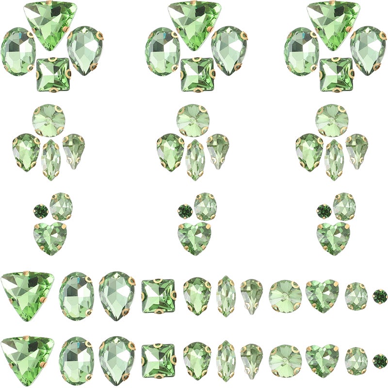 130Pcs Sew Rhinestones DIY Rhinestones Glass Decorative Materials for DIY - Image 1