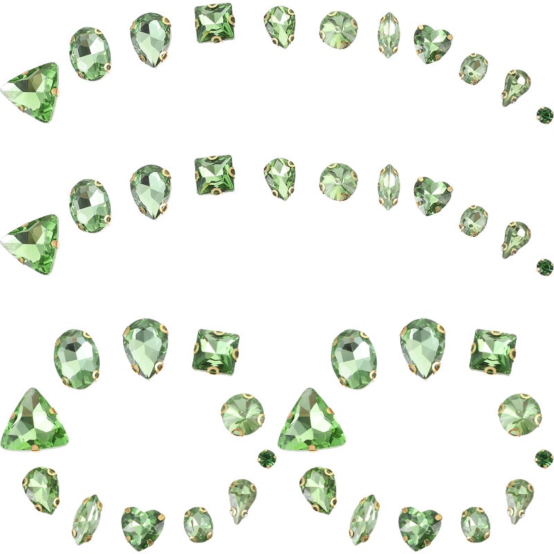 130Pcs Sew Rhinestones DIY Rhinestones Glass Decorative Materials for DIY - Image 5