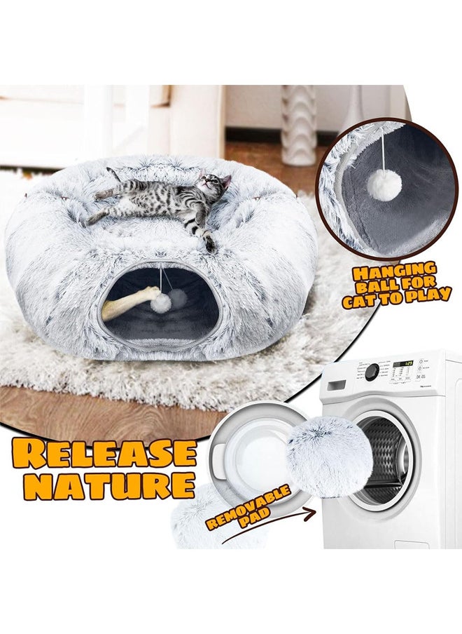 Plush Cat Tunnel Bed