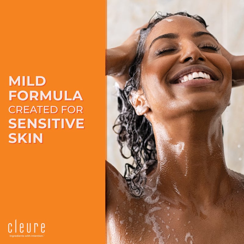 Cleure Shampoo and Conditioner Set Sulfate Free, Fragrance Free for Sensitive Skin - Volumizing Shampoo & Hydrating Conditioner (12 Oz each, Pack of 2) - Image 4