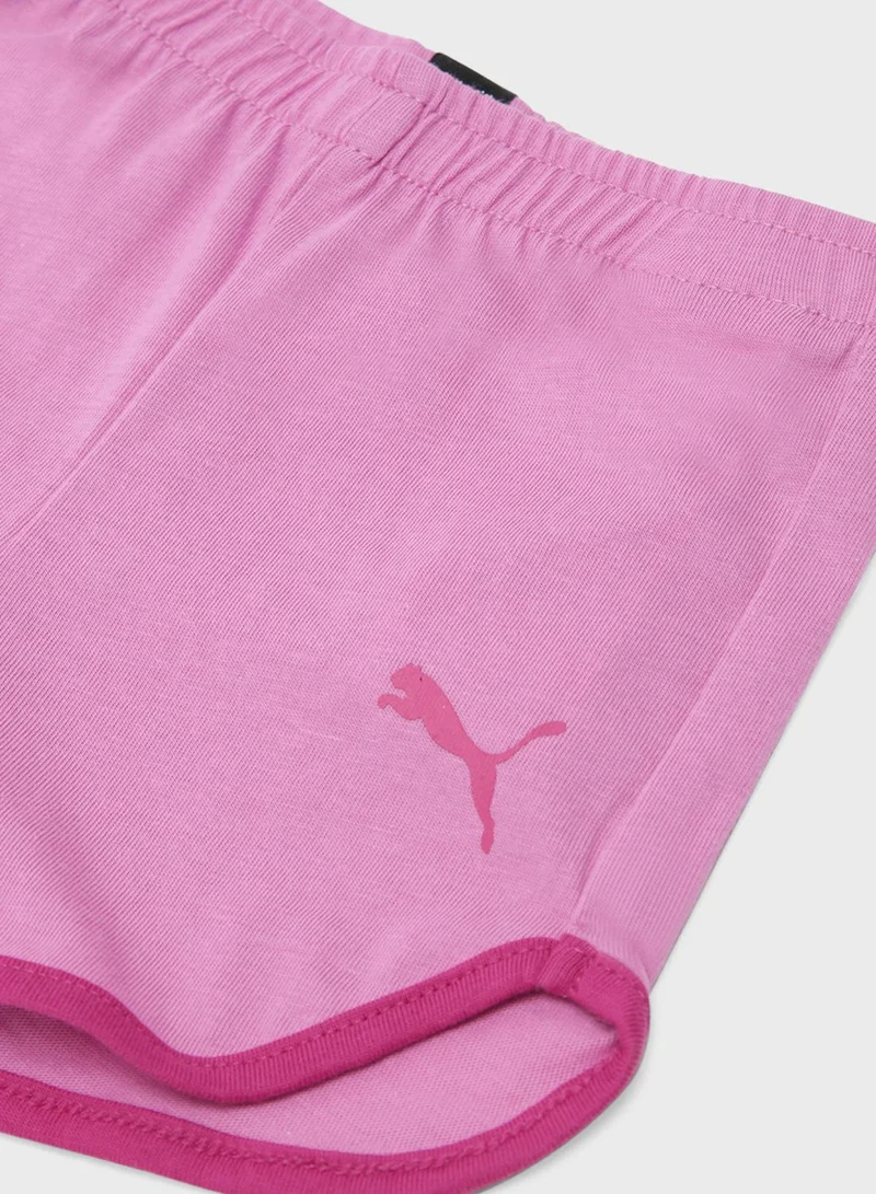PUMA Infant Minicats Onesie And Shorts Set