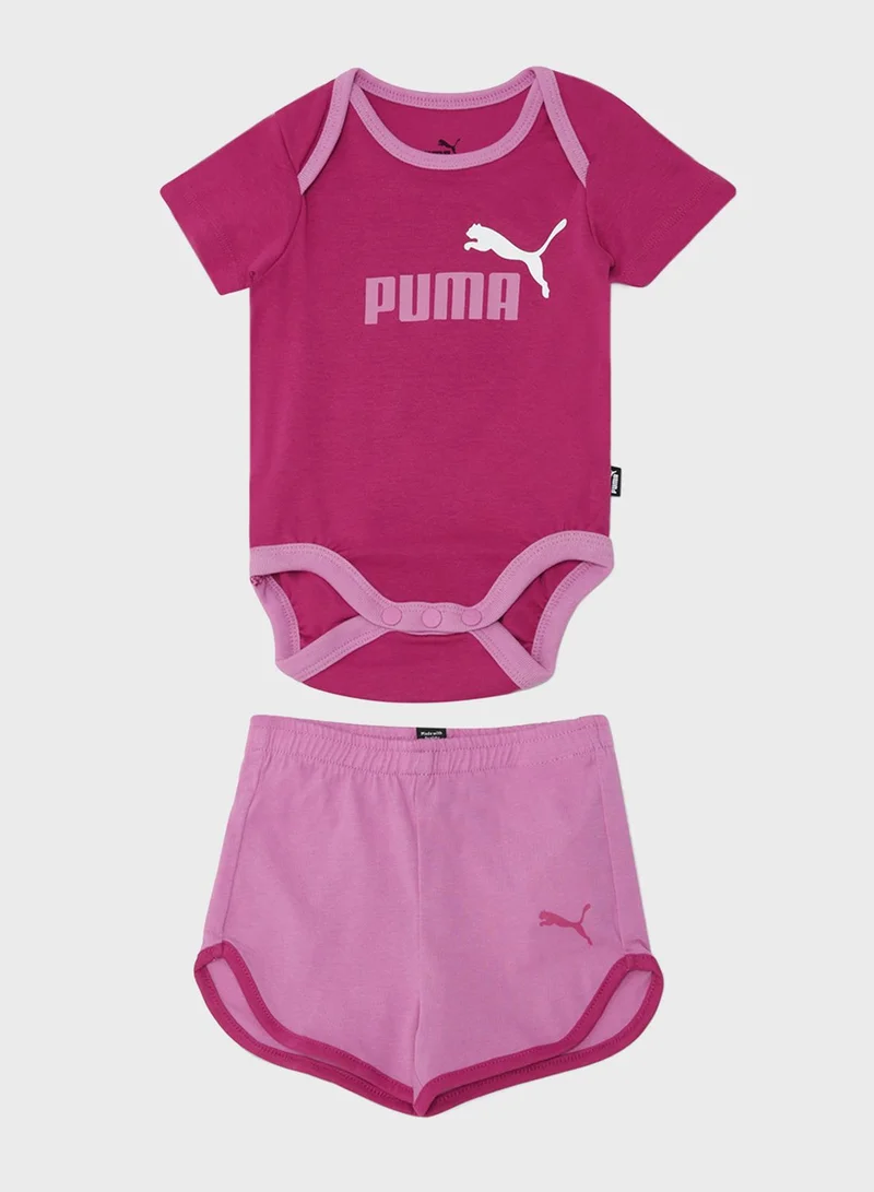 PUMA Infant Minicats Onesie And Shorts Set