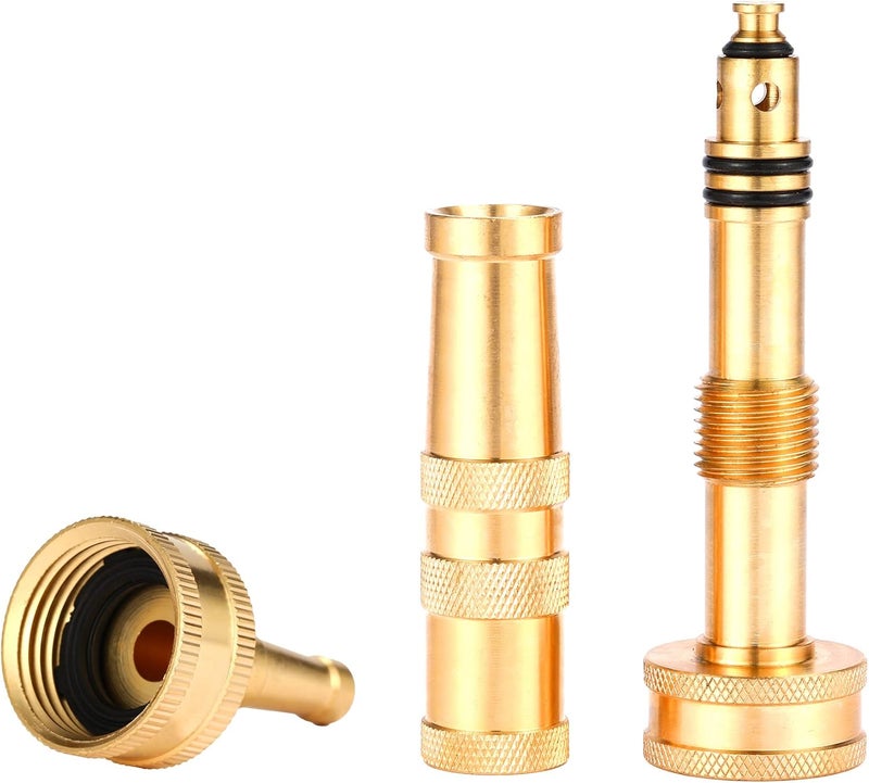 Sanpaint Solid Brass Heavy Duty Adjustable Twist Hose Nozzle Jet Sweeper Nozzle - Image 5