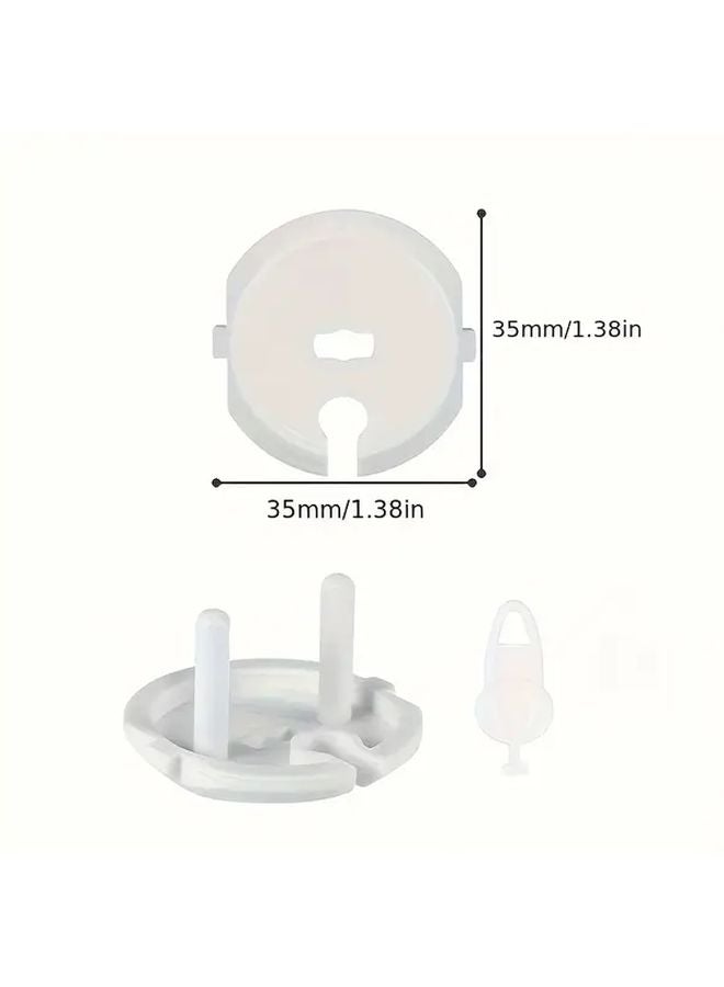 9pcs European Style French Socket Outlet Protector Set With Key Safe Infant Power Protection Cover - Image 4
