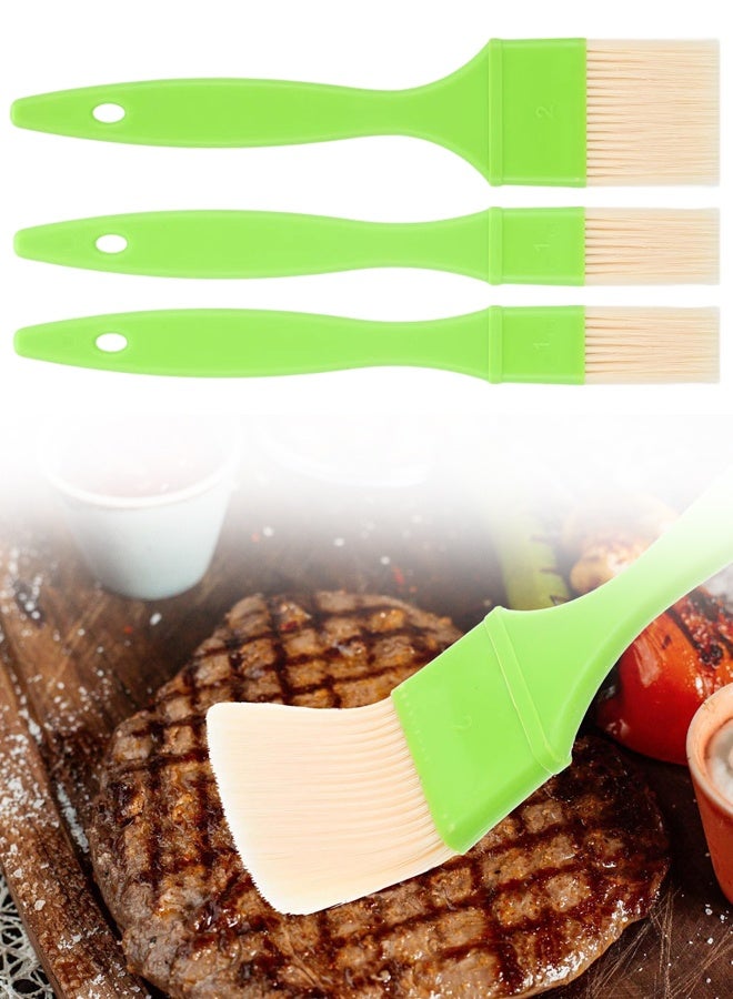 3 PCS Pastry Brush Set,  Basting Brushes For Cooking, Heat Resistant, Kitchen Brush For Oil, BBQ Grill, Butter Sauce, Baking, With Hang Hole Design - Image 1
