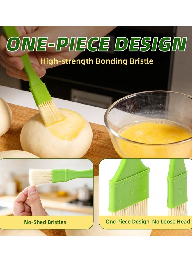 3 PCS Pastry Brush Set,  Basting Brushes For Cooking, Heat Resistant, Kitchen Brush For Oil, BBQ Grill, Butter Sauce, Baking, With Hang Hole Design - Image 3