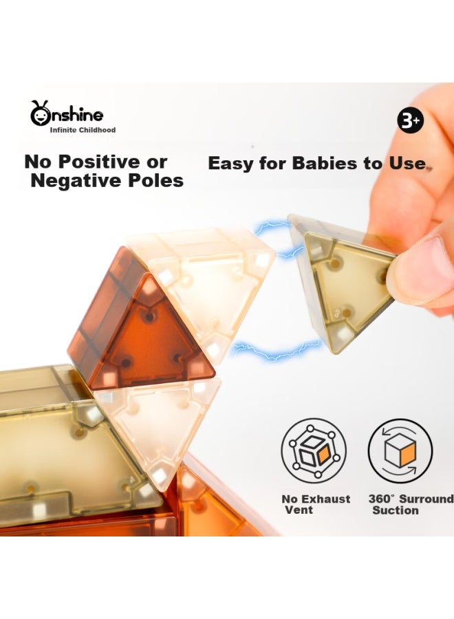 Onshine Childhood Unlimited Magnetic Blocks 3d Building Toy Large Particle Strong Magnet Assembly Children's Birthday Gift - Nature 70pcs - Image 2