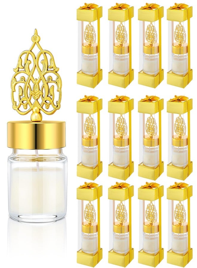 Hoolerry 12 Pcs Eid Mubarak Candle Gift Set Muslim Islamic Party Favors Gift Ramadan Favors Thank You Gift Scented Lavender Candles for Eid Ameen Hajj Umrah Wedding Birthday Engagement Favors - Image 1
