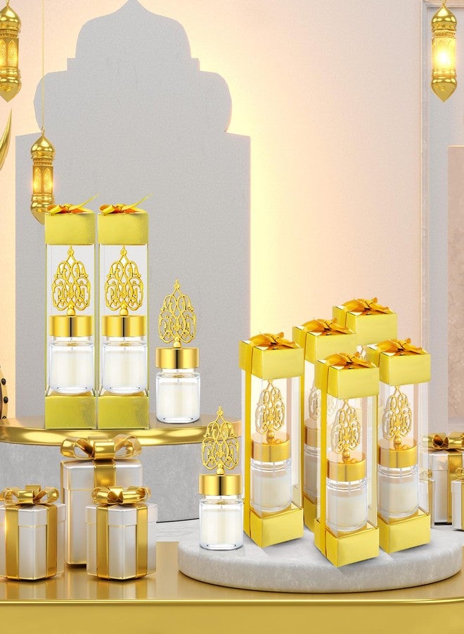 Hoolerry 12 Pcs Eid Mubarak Candle Gift Set Muslim Islamic Party Favors Gift Ramadan Favors Thank You Gift Scented Lavender Candles for Eid Ameen Hajj Umrah Wedding Birthday Engagement Favors - Image 5