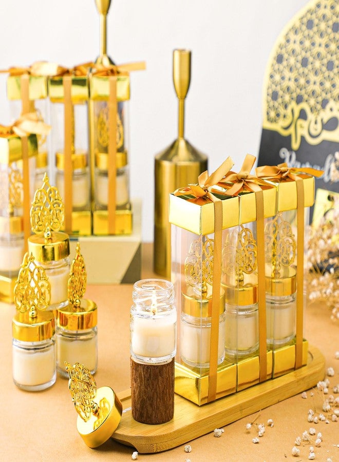 Hoolerry 12 Pcs Eid Mubarak Candle Gift Set Muslim Islamic Party Favors Gift Ramadan Favors Thank You Gift Scented Lavender Candles for Eid Ameen Hajj Umrah Wedding Birthday Engagement Favors - Image 2