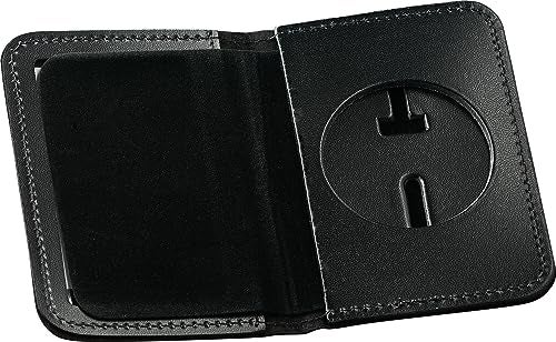 Perfect Fit Shield Wallets Perfect Fit Round US Marshal Bifold Wallet Badge and ID Case 214 inch round recessed cutout Cutout PF281 - Image 1