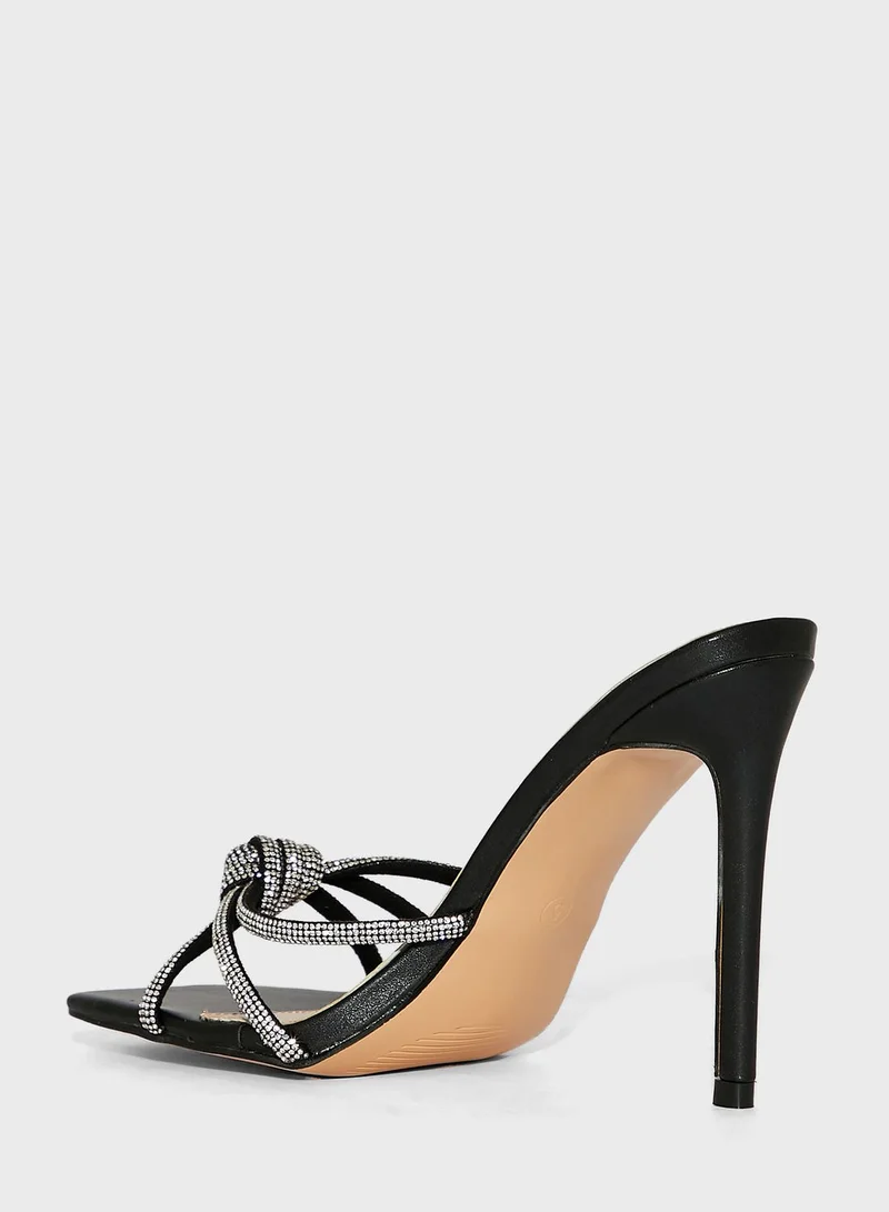 PUBLIC DESIRE Multi Strap High Heel Sandals