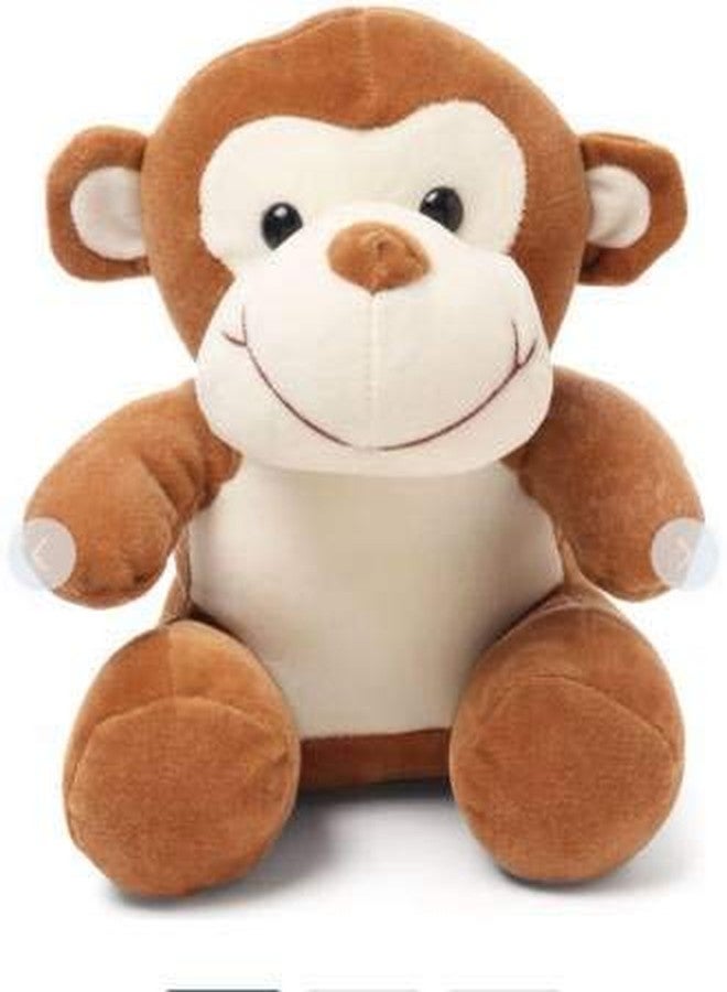 Babique Sitting Monkey Plush Soft Toy Cute Kids Animal Home Decor Boys/Girls 28 cm & Ball Soft Toy Stuffed Plush Ball Kids Birthday Gift 26 cm (ABCD) - Image 2