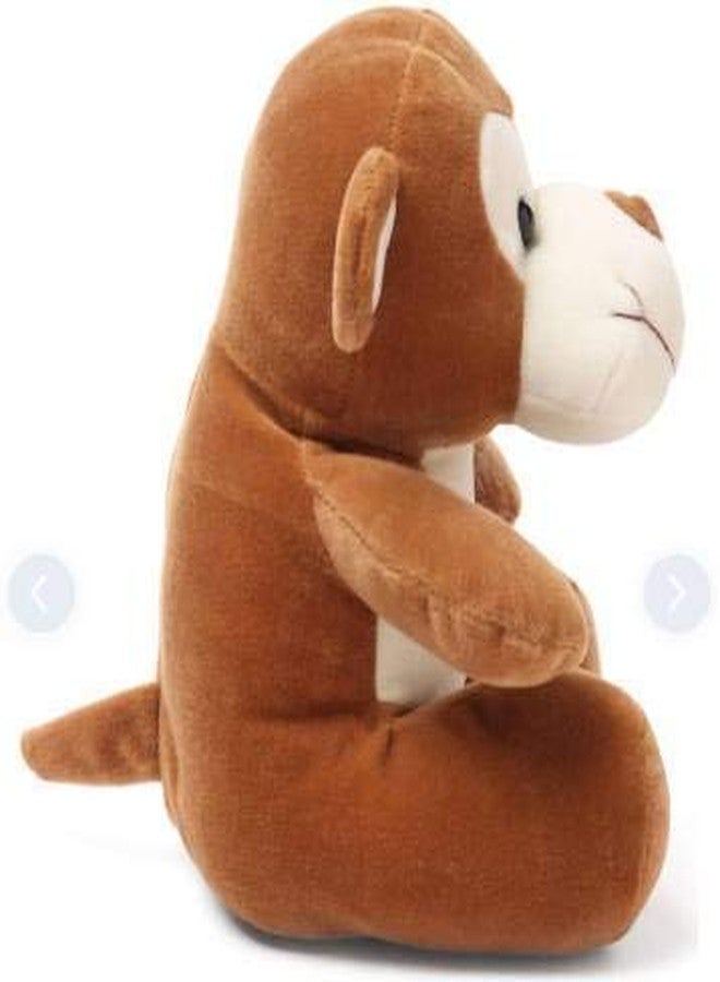 Babique Sitting Monkey Plush Soft Toy Cute Kids Animal Home Decor Boys/Girls 28 cm & Ball Soft Toy Stuffed Plush Ball Kids Birthday Gift 26 cm (ABCD) - Image 3