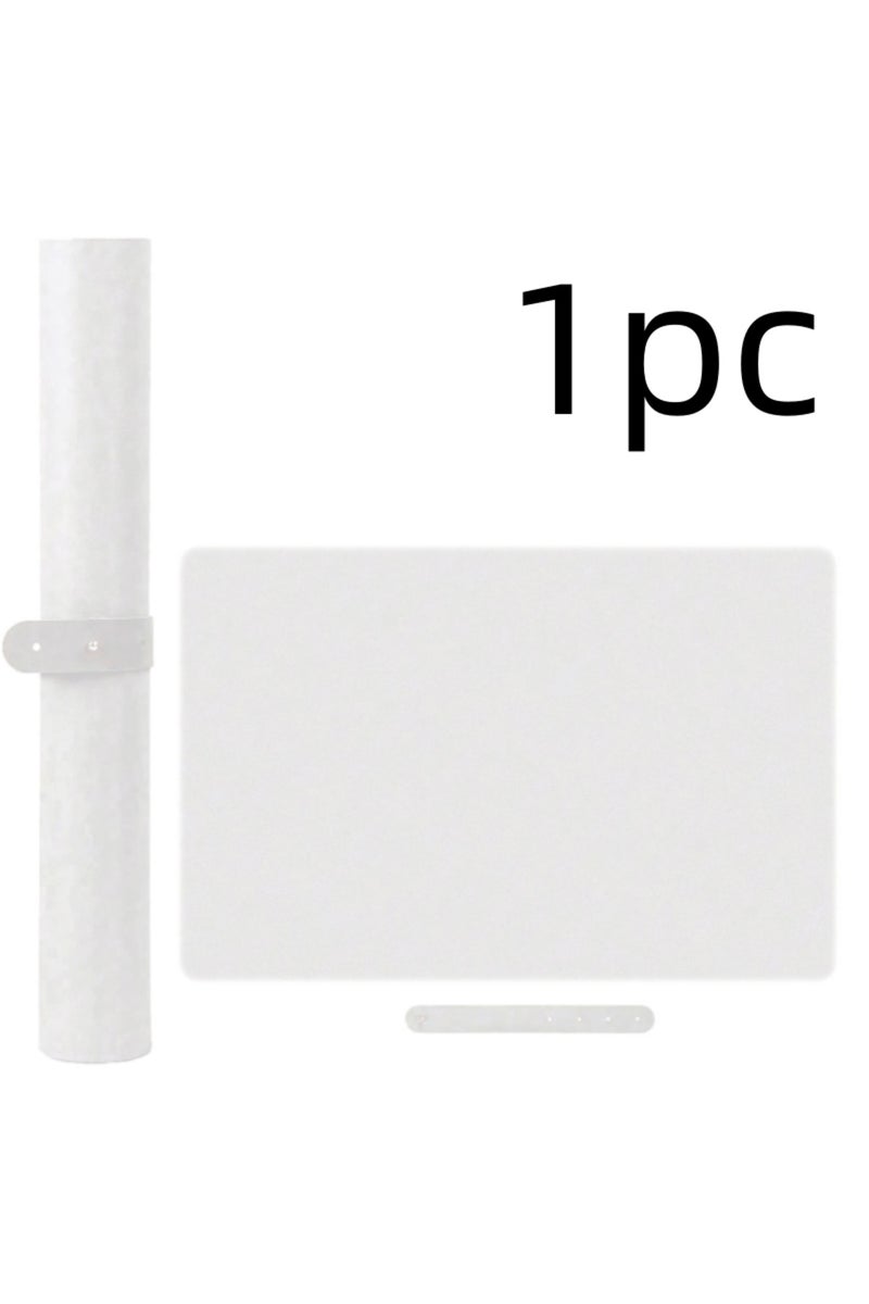 erorex white 1pc Nail Art Table Mat Soft Foldable Manicure Hand Rest Pad Waterproof Scratch Easy-Clean Offi