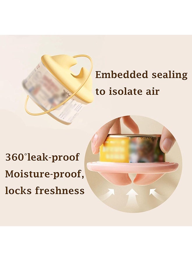 يمكن أغذية الأليفة ، ملعقة وغطاء علب ، ملعقة فتاحة على شكل ذيل لطيف ، ملعقة طعام رطب للقطط ، أغطية علب سيليكون عالمية خالية من BPA وملعقة لعلب قطط (وردي) - Image 2