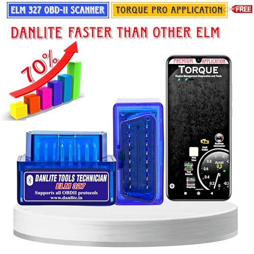DANLITE TOOLS TECHNICIAN BS6-BS7 Bike Scanning Cable [21 COPLAR] with V519 OBD-II with Fast connectivity DC Voltage Tester Fule Pressure Gage Elm 327 Scanner Full Combo Kit… - Image 5