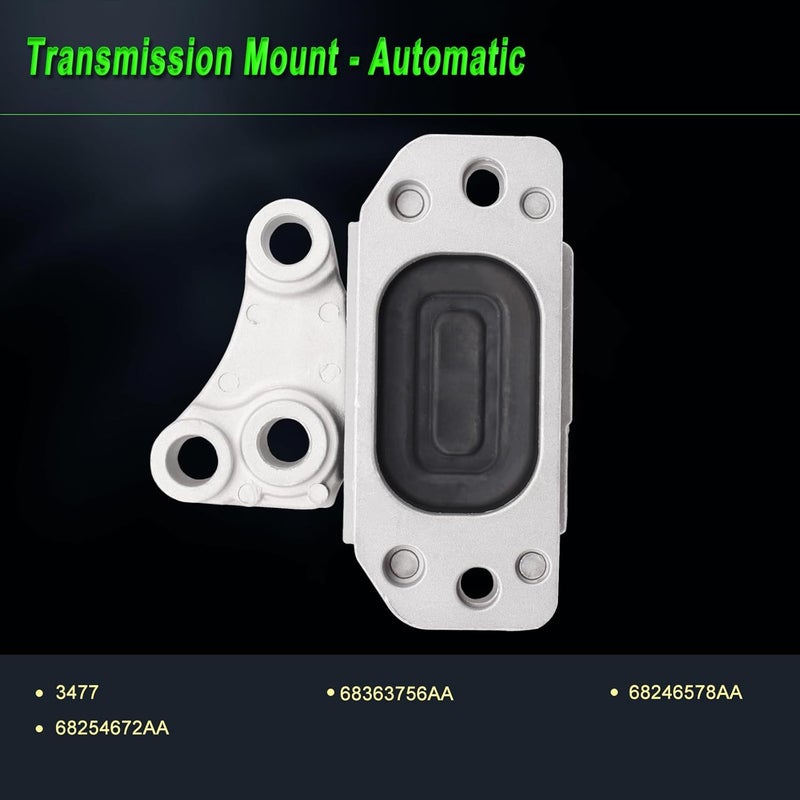 SHICHU Engine Motor Mount Set for 2016-2018 Fiat 500X, 2015-2020 Renegade, 2017-2020 Compass, 15-18 Ram ProMaster City 2.4L - Image 5