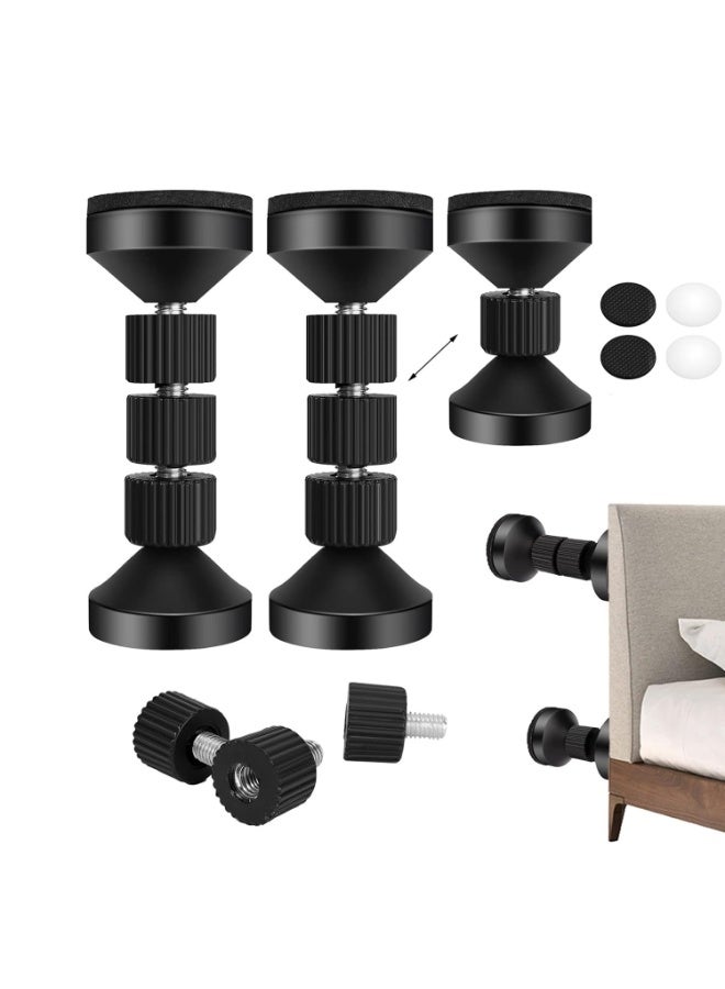 كيلا سدادات لوح رأس السرير Joyzzz، قطعتان من سدادات السرير للوح الرأس، طاولة سرير جانبية قابلة للتعديل، دعامة تلسكوبية للسرير، أداة مضادة للاهتزاز بجانب السرير للأسرة والخزائن والأرائك - Image 1