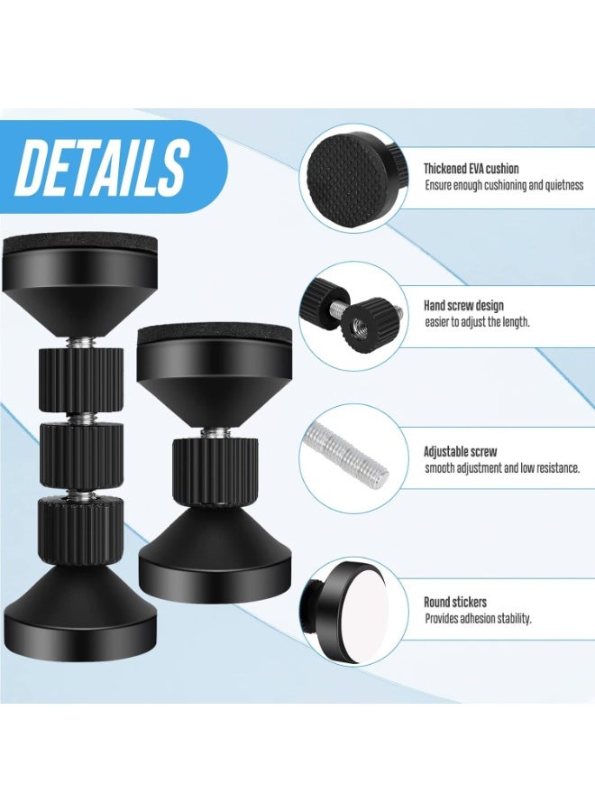 كيلا سدادات لوح رأس السرير Joyzzz، قطعتان من سدادات السرير للوح الرأس، طاولة سرير جانبية قابلة للتعديل، دعامة تلسكوبية للسرير، أداة مضادة للاهتزاز بجانب السرير للأسرة والخزائن والأرائك - Image 3