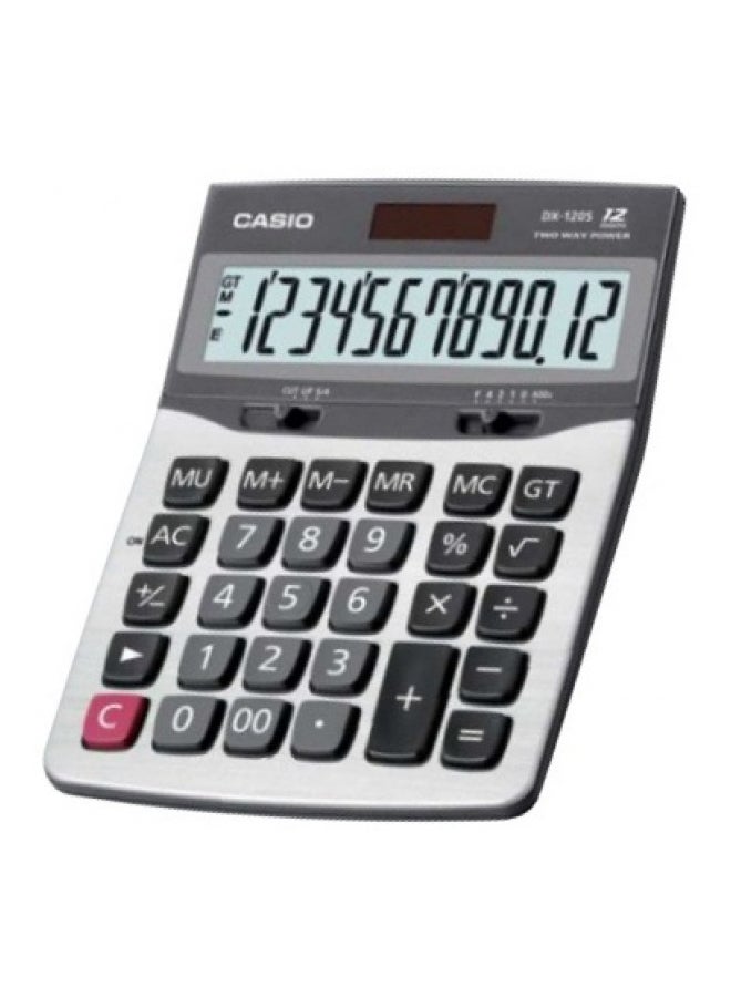 CASIO DX-120ST 12 Digits Calculator White/Grey/Pink - Image 2