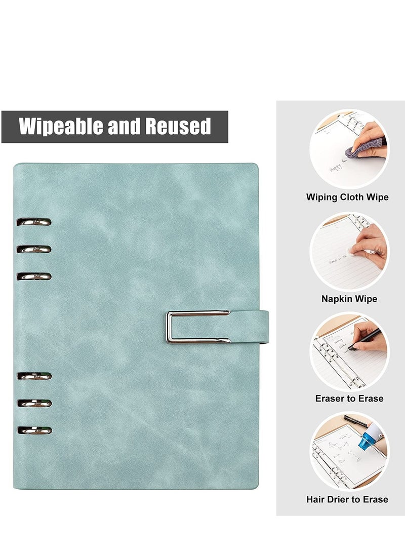 SYOSI - Reusable Notebooks   Stone Paper Waterproof Spiral Notebooks, A5 Wirebound Ruled Sketch Book Notepad Diary Memo Planner with 1 Pen 9.05''×6.69' - Image 1