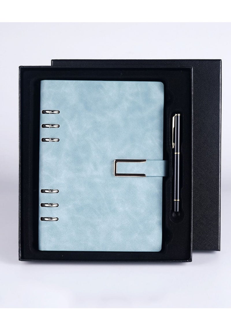 SYOSI - Reusable Notebooks   Stone Paper Waterproof Spiral Notebooks, A5 Wirebound Ruled Sketch Book Notepad Diary Memo Planner with 1 Pen 9.05''×6.69' - Image 1