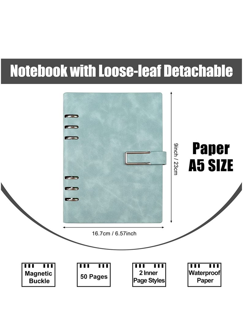 SYOSI - Reusable Notebooks   Stone Paper Waterproof Spiral Notebooks, A5 Wirebound Ruled Sketch Book Notepad Diary Memo Planner with 1 Pen 9.05''×6.69' - Image 1