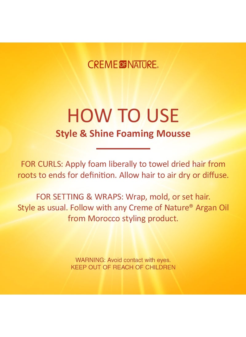 Creme of Nature - Style & Shine Foaming Mousse - Image 1