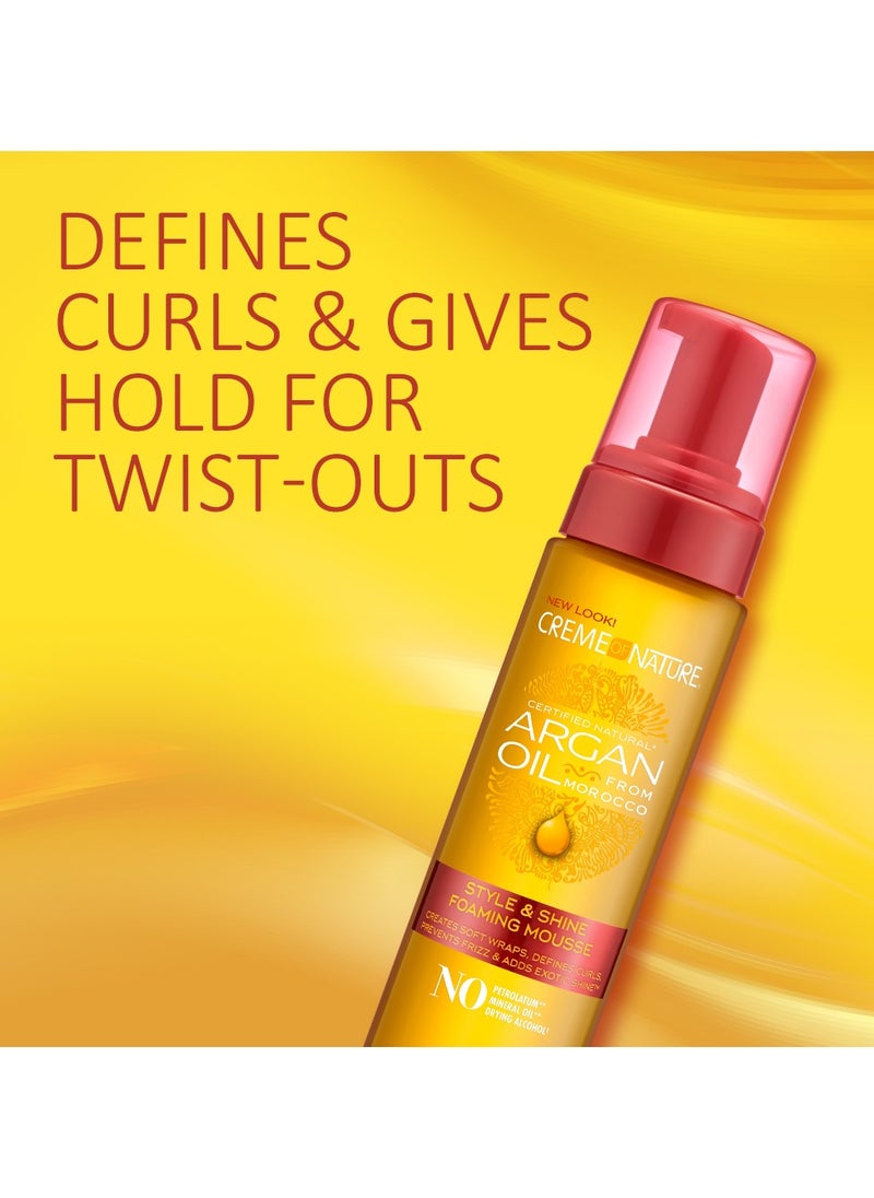 Creme of Nature - Style & Shine Foaming Mousse - Image 1