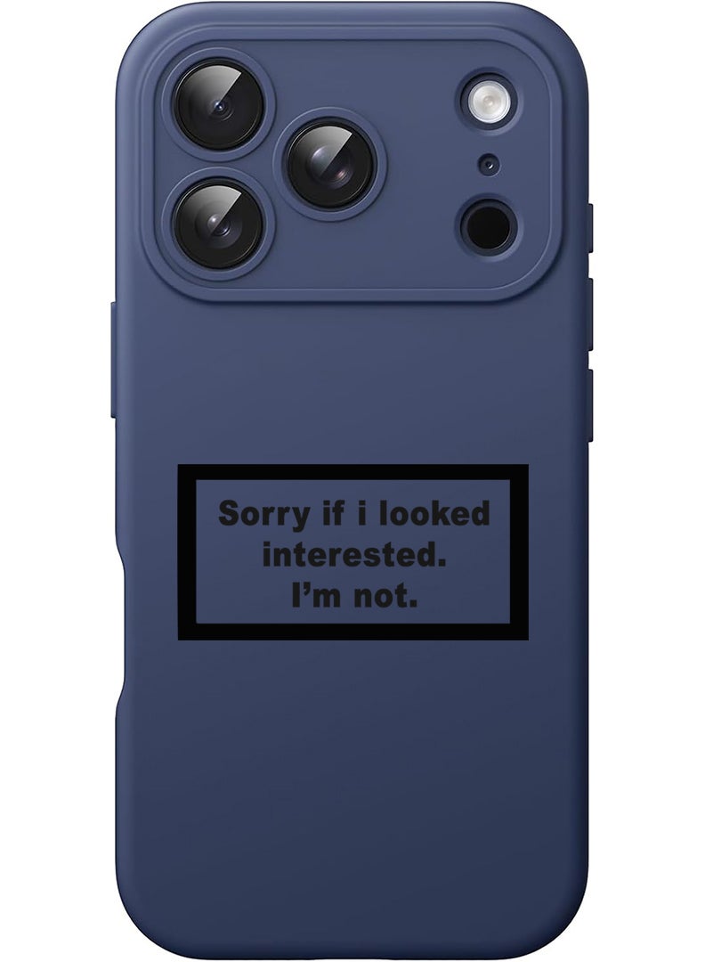 Theodor Protective Slim Fit Case Liquid Silicone Cover with Full Body Protection Anti-Scratch Shockproof Case For Apple iPhone 17 Pro Max (Blue) Sorry if i looked - Image 1