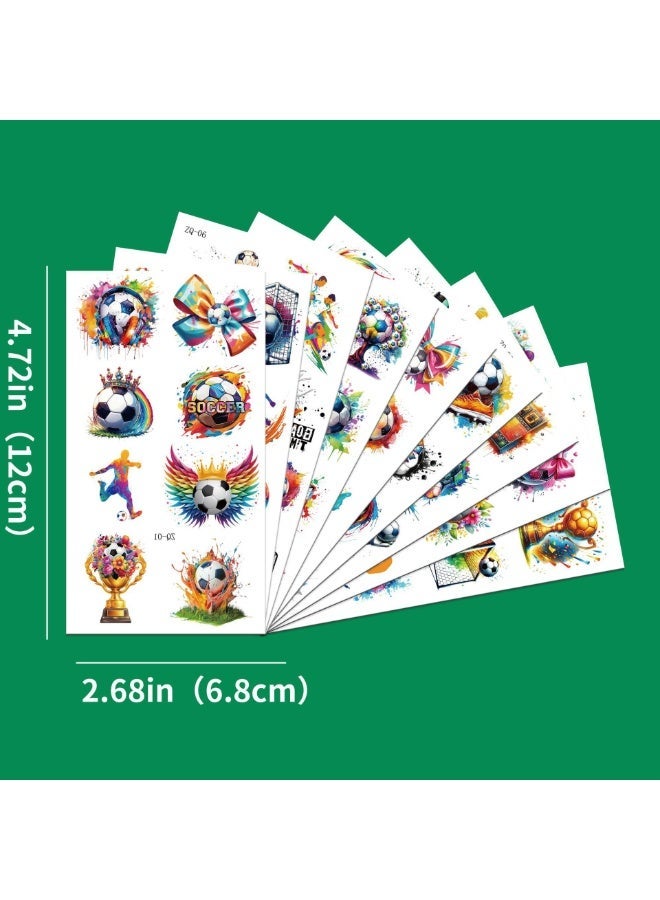 64-piece football party favour set, comprising football clapper bracelets, stickers, medals, key rings, whistles, gift bags and other football-themed birthday party gifts, suitable for football-themed party decorations. - Image 3