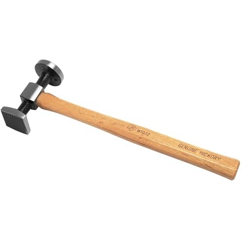 Performance Tool W1012 HeatShrinking Hammer High Carbon Drop Forged Steel Head Genuine Hickory Handle Ideal for Metal Working with Dolly
