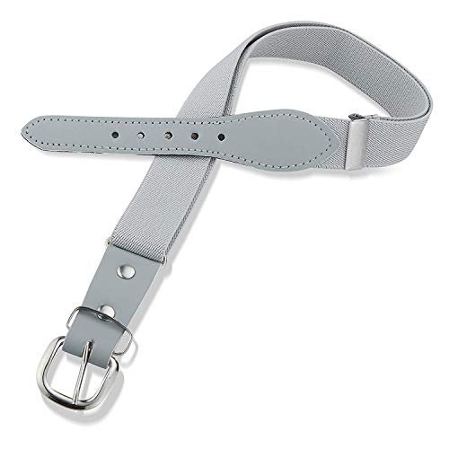 Buyless Fashion Kids and Toddler Adjustable Elastic Stretch Belt with Leather Closure - KBLT100-White - Image 2