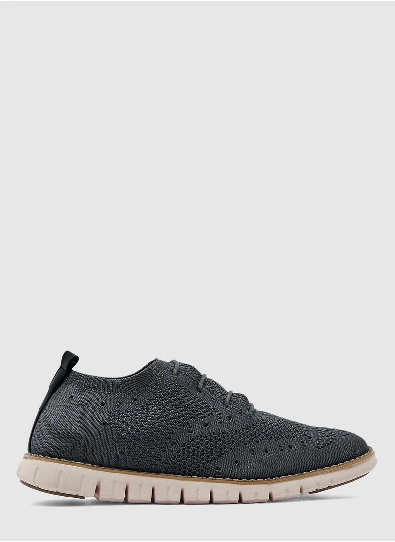 Robert Wood Knitted Casual Lace Ups