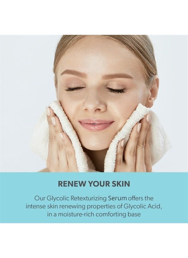 Serious Skincare - Glycolic Retexturizing Serum with Balancing Blue Tansy Extract 1 oz. - Diminish Fine Lines & Wrinkles -Refine, Smooth & Soften Skin - Glycolic Acid - Anti-Aging - For Women and Men - Image 1