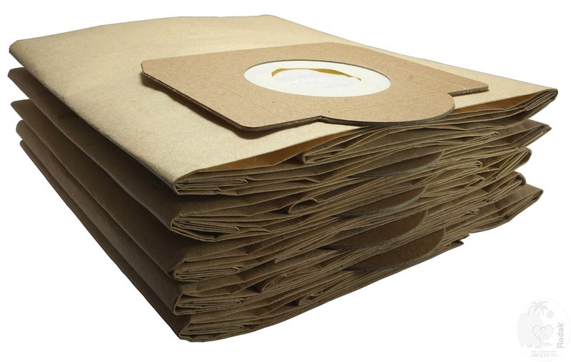 RODAK 5 Paper Dust Bags Compatible With Karcher WD1 / MV1, Made Of Double Ply Filter, Tear Resistance - Image 5