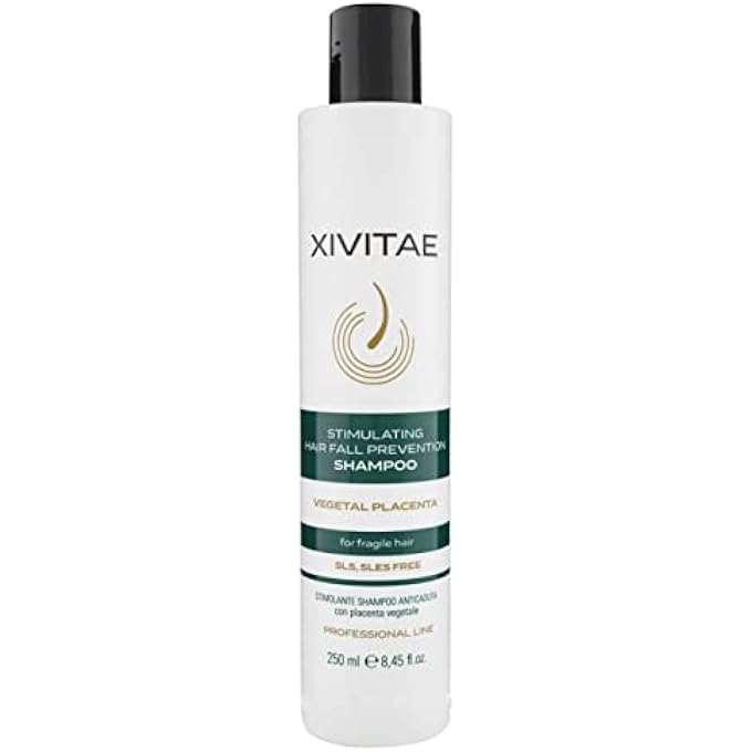 STIMULATING HAIR FALL PREVENTION SHAMPOO VEGETAL PLACENTA FOR FRAGILE HAIR 250 ML STIMULATING SHAMPOO AGAINST HAIR LOSS WITH PLANT PLACENTA SLS SLES FREE HAIR TREATMENT - Image 2