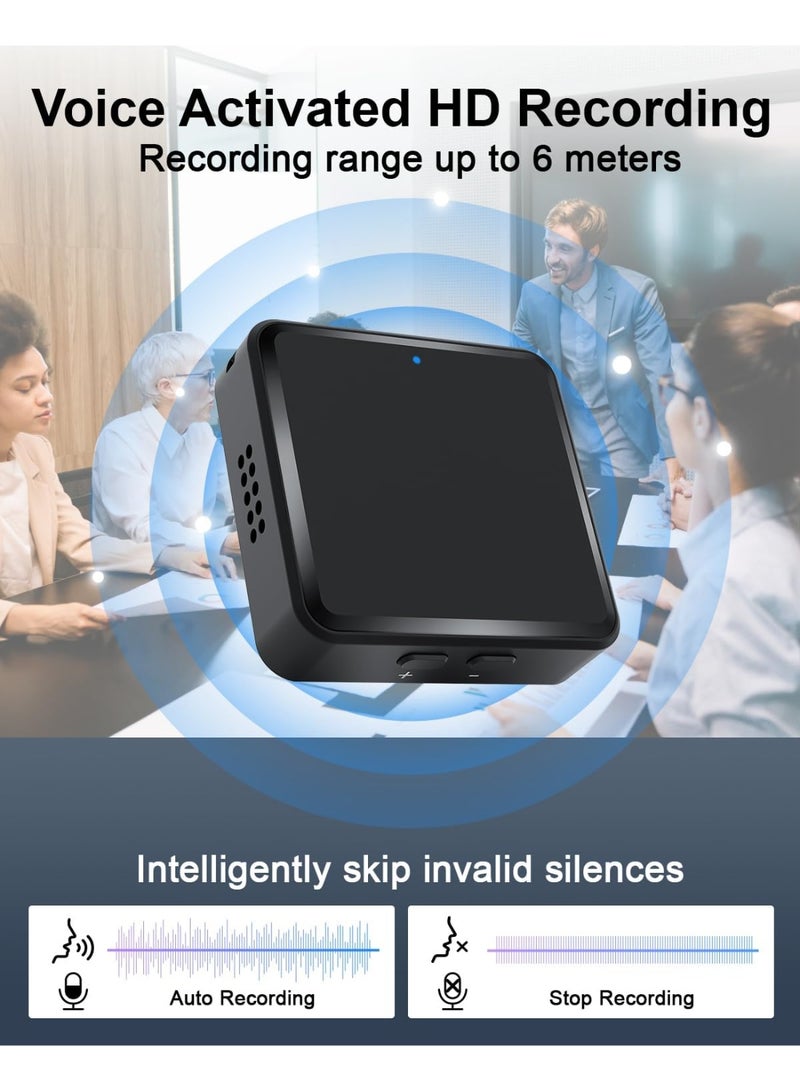 ديقيساند مسجل صوتي 64 جيجا بايت  مسجل صوتي Elasound مزود بتقنية AI-Intelligent Triple Noise Reduction، مسجل صوتي محمول للعمل والمحاضرات والاجتماعات 【جهاز تسجيل مستمر لمدة 100 ساعة】 - Image 3