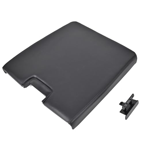 EKLN Black Center Console Lid with Latch Armrest Lids 20864151 Fit for 2008-2013 Chevy Tahoe Avalanche Silverado GMC Sierra 1500 2500 3500Yukon XL Replaces OE# 20864153 20864154 924835 - Image 1