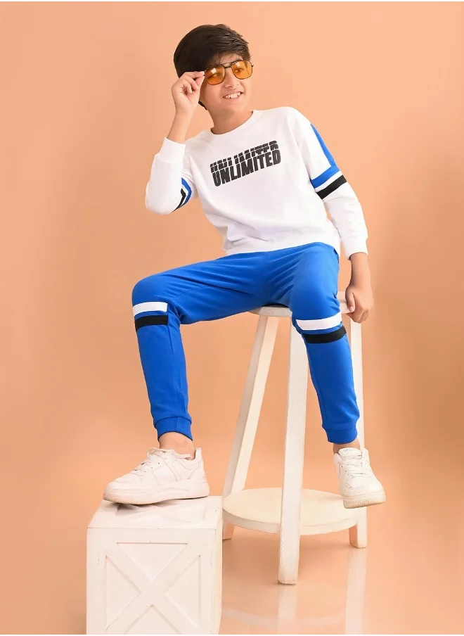ليل بيكس Solid Sweatshirt with Jogger Set