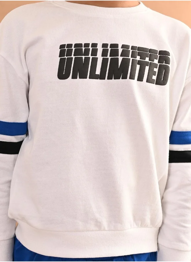 ليل بيكس Solid Sweatshirt with Jogger Set