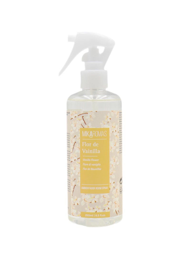 Mikaromas Room Spray  Vanilla Flower, 250ml | Long-Lasting Home & Office Air Freshener | Sweet, Warm & Floral Vanilla Fragrance for Relaxing, Inviting & Cozy Ambience - Image 2
