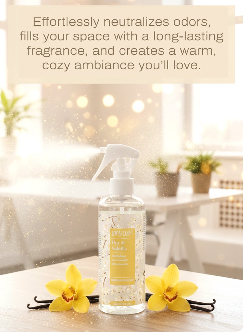 Mikaromas Room Spray  Vanilla Flower, 250ml | Long-Lasting Home & Office Air Freshener | Sweet, Warm & Floral Vanilla Fragrance for Relaxing, Inviting & Cozy Ambience - Image 3