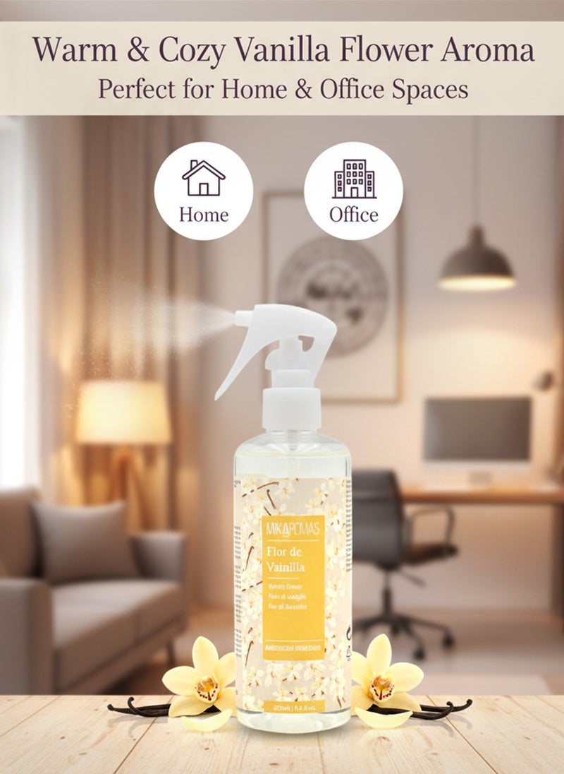 Mikaromas Room Spray  Vanilla Flower, 250ml | Long-Lasting Home & Office Air Freshener | Sweet, Warm & Floral Vanilla Fragrance for Relaxing, Inviting & Cozy Ambience - Image 5