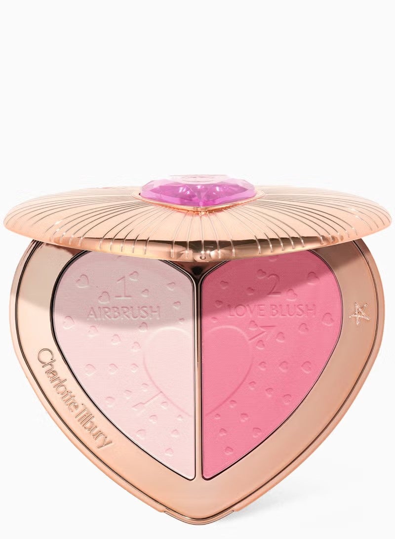 Charlotte Tilbury Pillow Talk Flawless Pink Charlotte’s Beauty Soulmates Face Palette, Brighten & Blush Powder Duo, Radiant Finish – 13g - Image 1