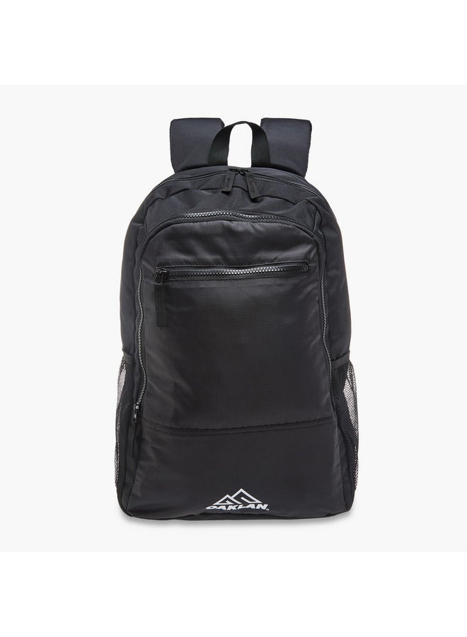 Oaklan by Shoexpress Boys Logo Print School Backpack with Adjustable Straps - 15x29x45 cm  - Image 1